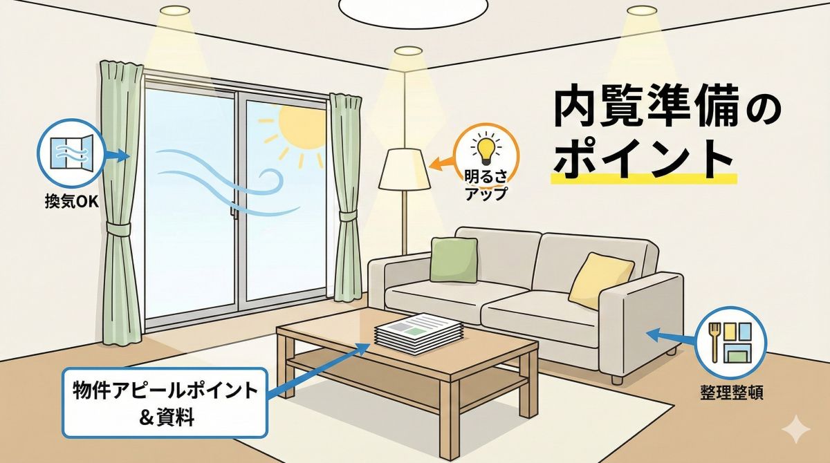 住みながら売却する家の明るい内覧イメージ