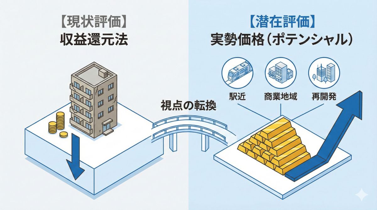 都心の街並みと不動産売却をイメージした画像