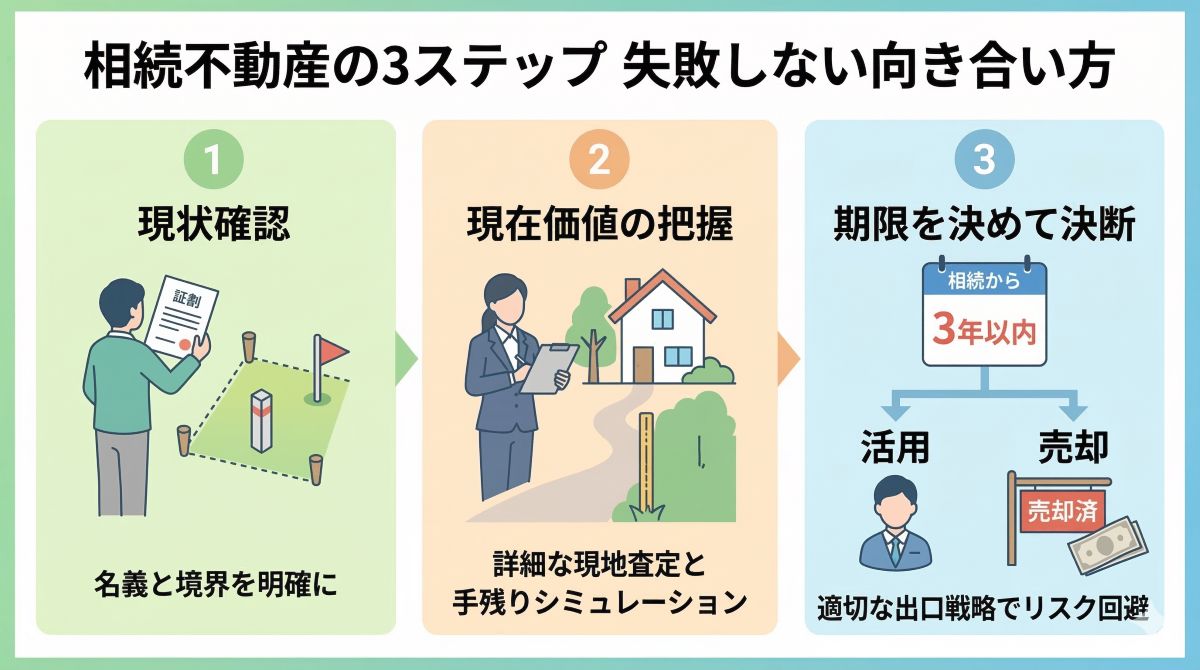 相続され、誰も住まなくなった寂しげな空き家の外観